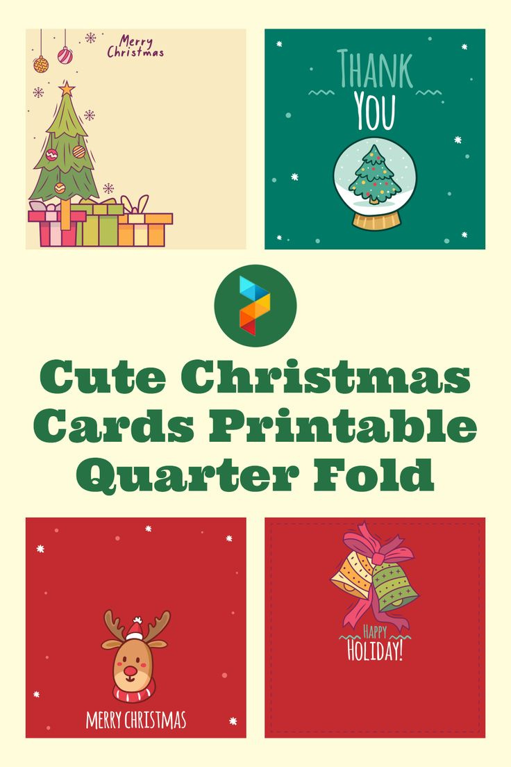 Cute Christmas Cards Quarter Fold - 10 Free Pdf Printables within Free Printable Quarter Fold Christmas Card