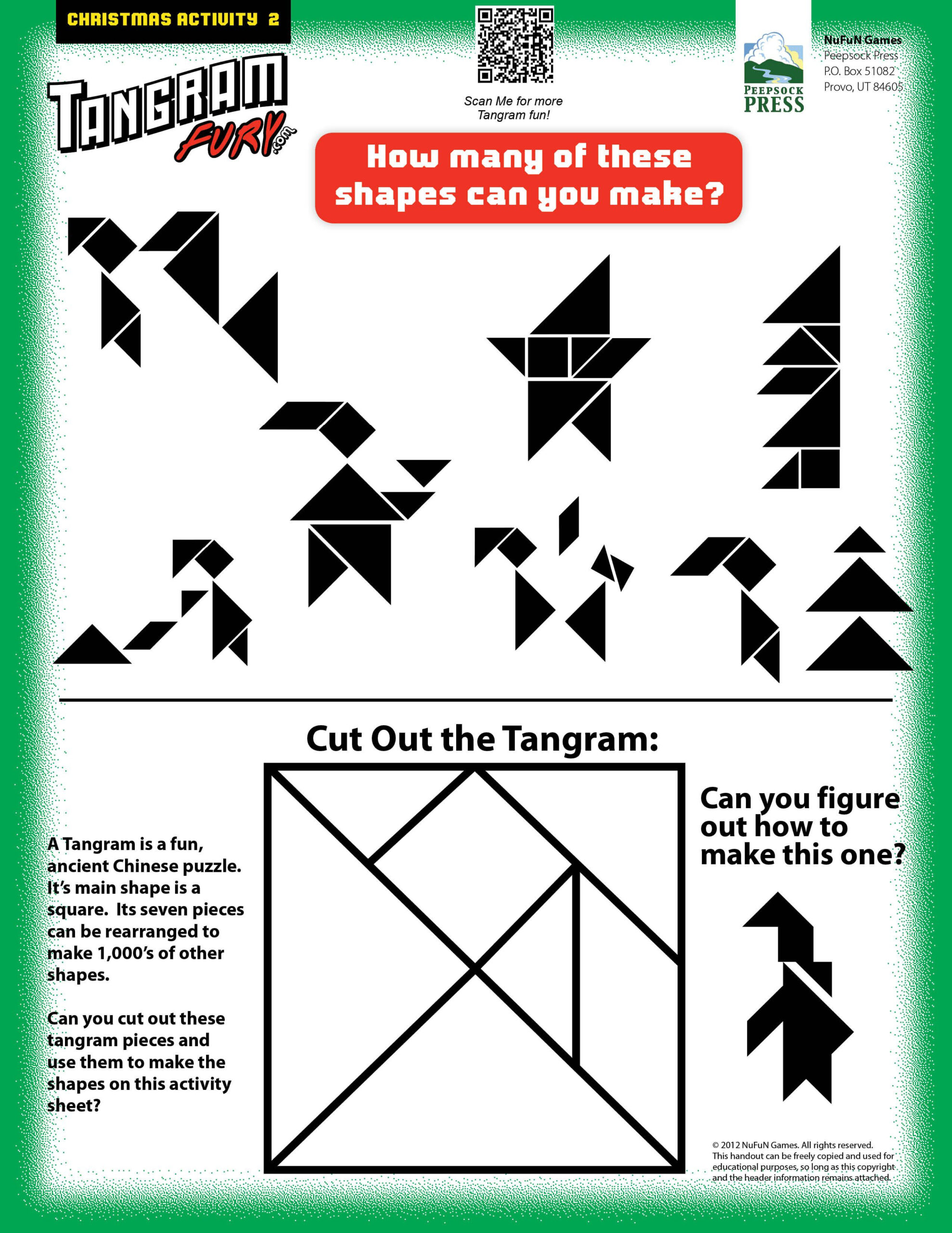 Discover 13 Christmas Tangrams And Fun Christmas Activities Ideas inside Christmas Tangrams Free Printable