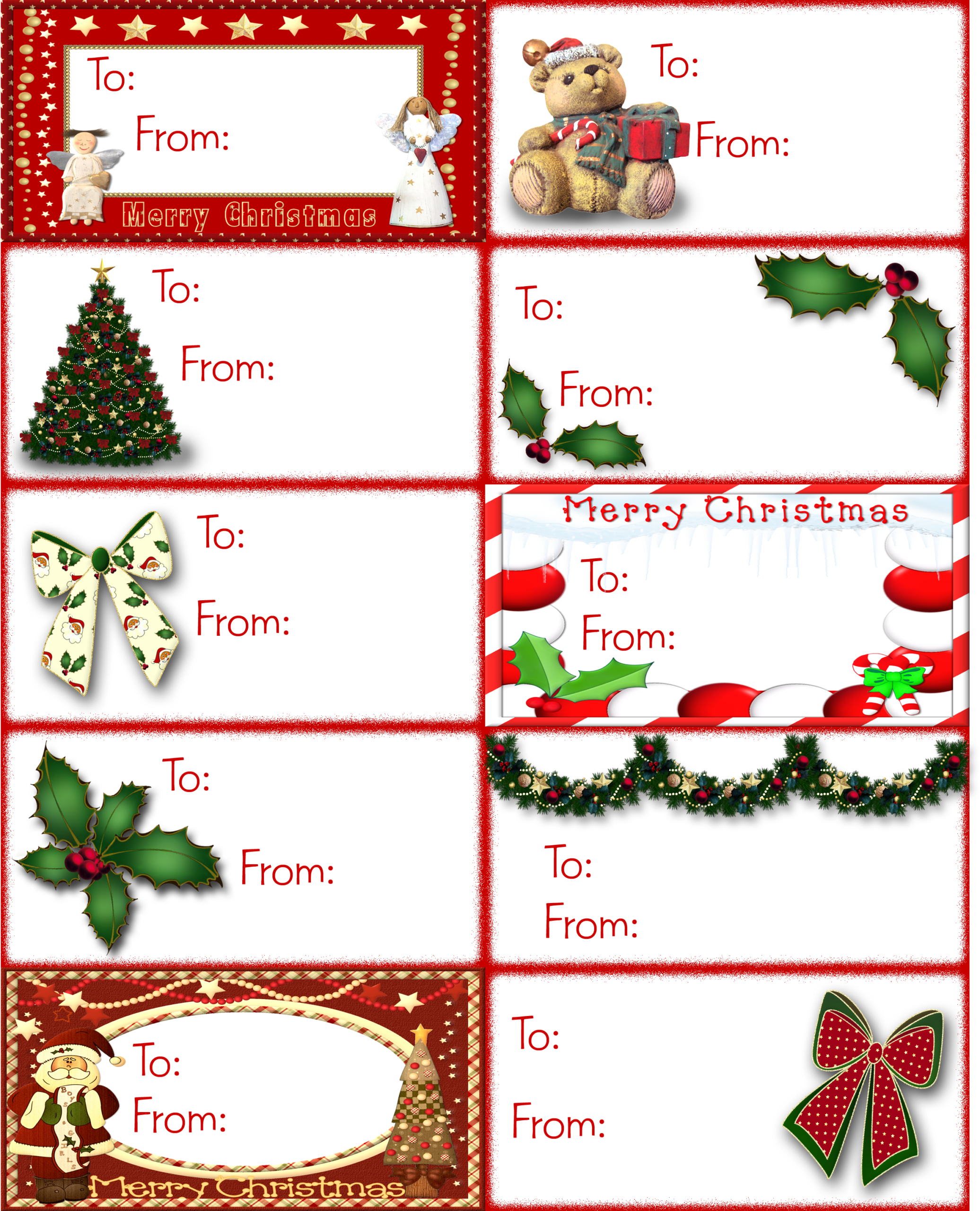 Discover 9 Christmas Name Tags And Christmas Gift Tags Template with regard to Printable Christmas Gift Name Tags