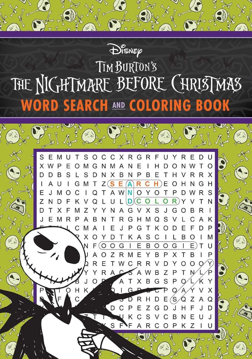 Disney Tim Burton&amp;#039;S The Nightmare Before Christmas Word Search And regarding Nightmare Before Christmas Word Search Printable