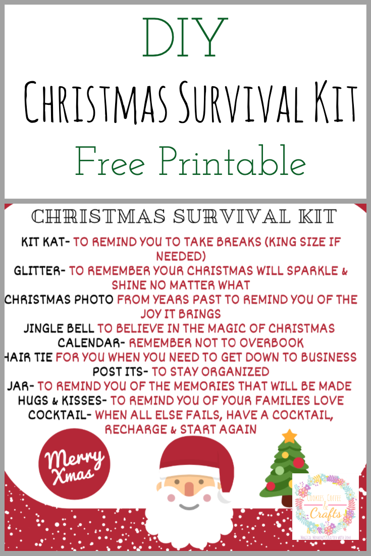 Diy Christmas Survival Kit With Printable - Simply Crafty Life throughout Christmas Survival Kit Printable