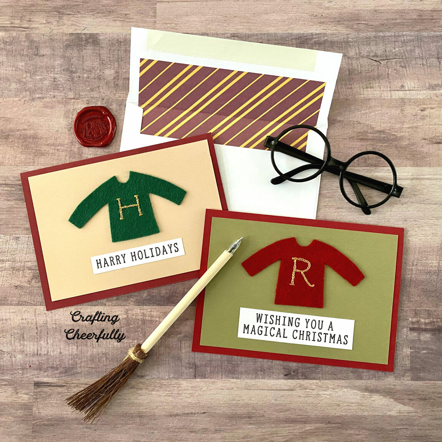 Diy Weasley Jumper Holiday Cards - Harry Potter Craft - Crafting with regard to Harry Potter Christmas Card Printable