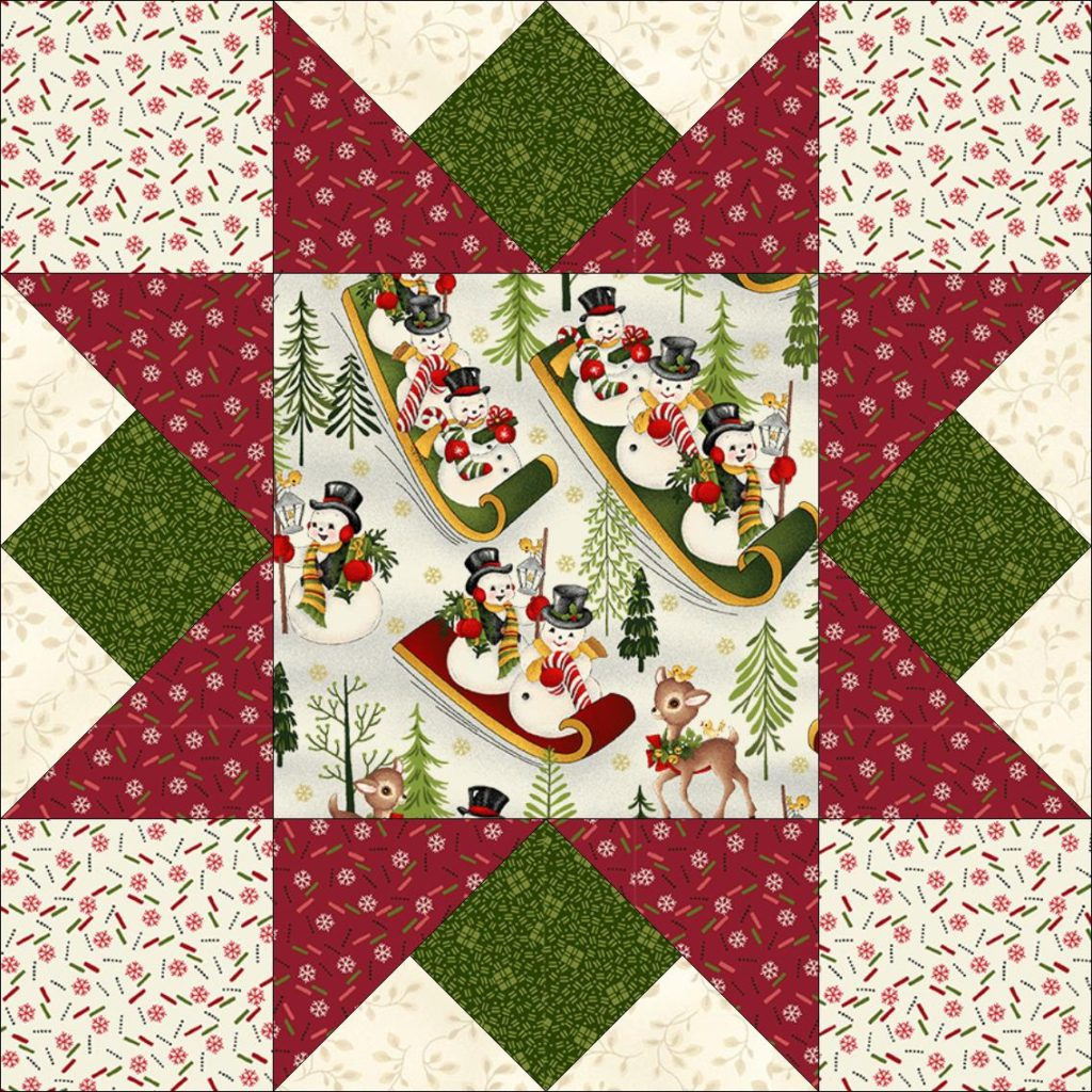 Download 2 Free Christmas Quilt Patterns - Pieced Brain pertaining to Free Printable Christmas Quilt Patterns