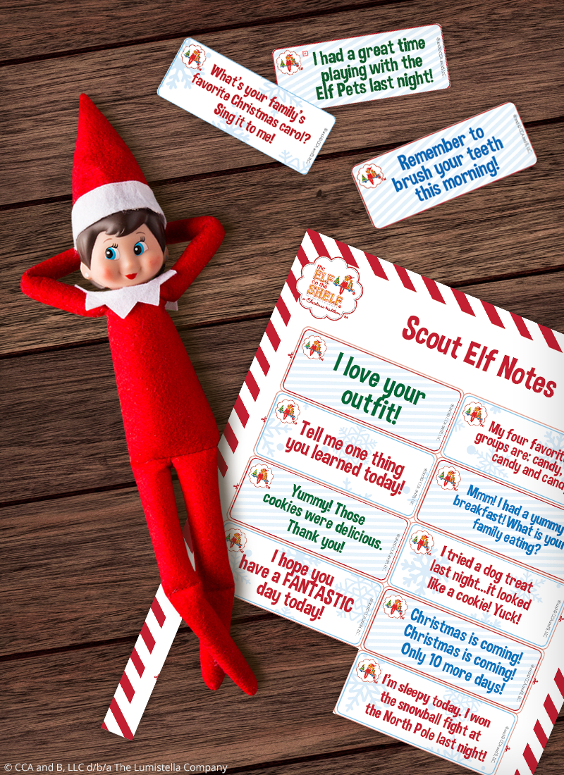 Download Free Printable Elf On The Shelf Notes | The Elf On The Shelf throughout Elf Make Christmas Great Again Printable