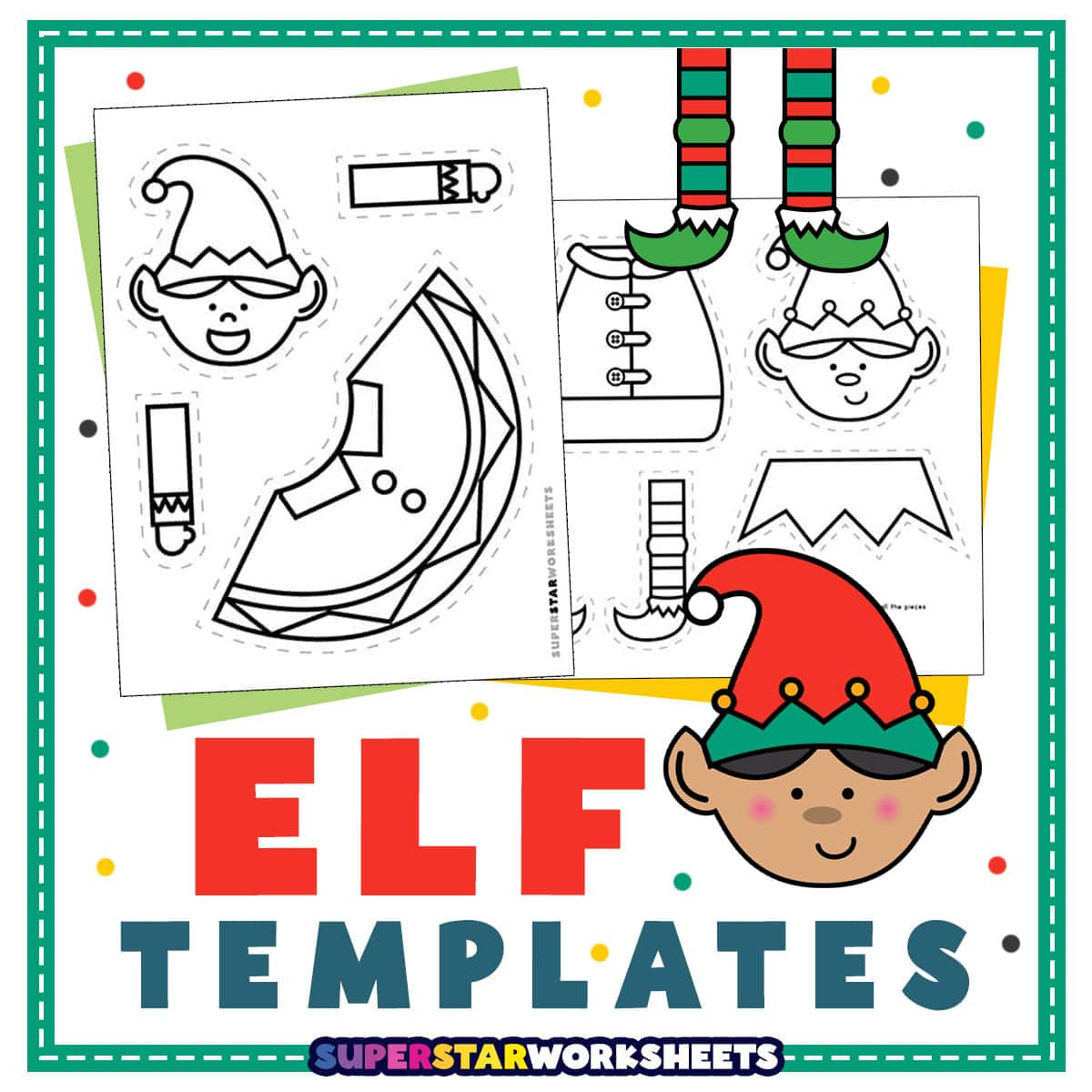 Elf Template - Superstar Worksheets pertaining to Printable Christmas Elf Template