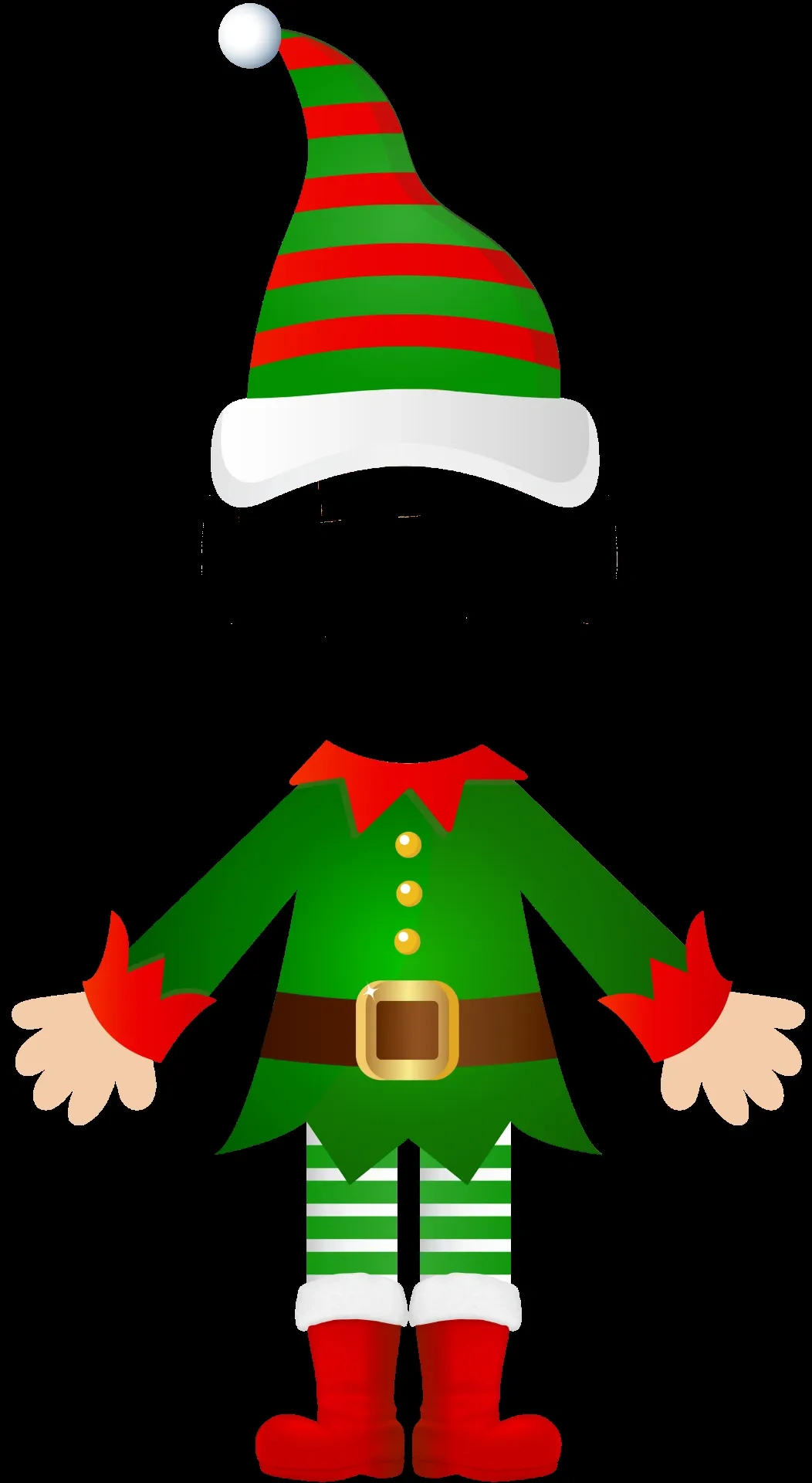 Elf Yourself Blank Photo Template — Kapwing regarding Printable Christmas Elf Template