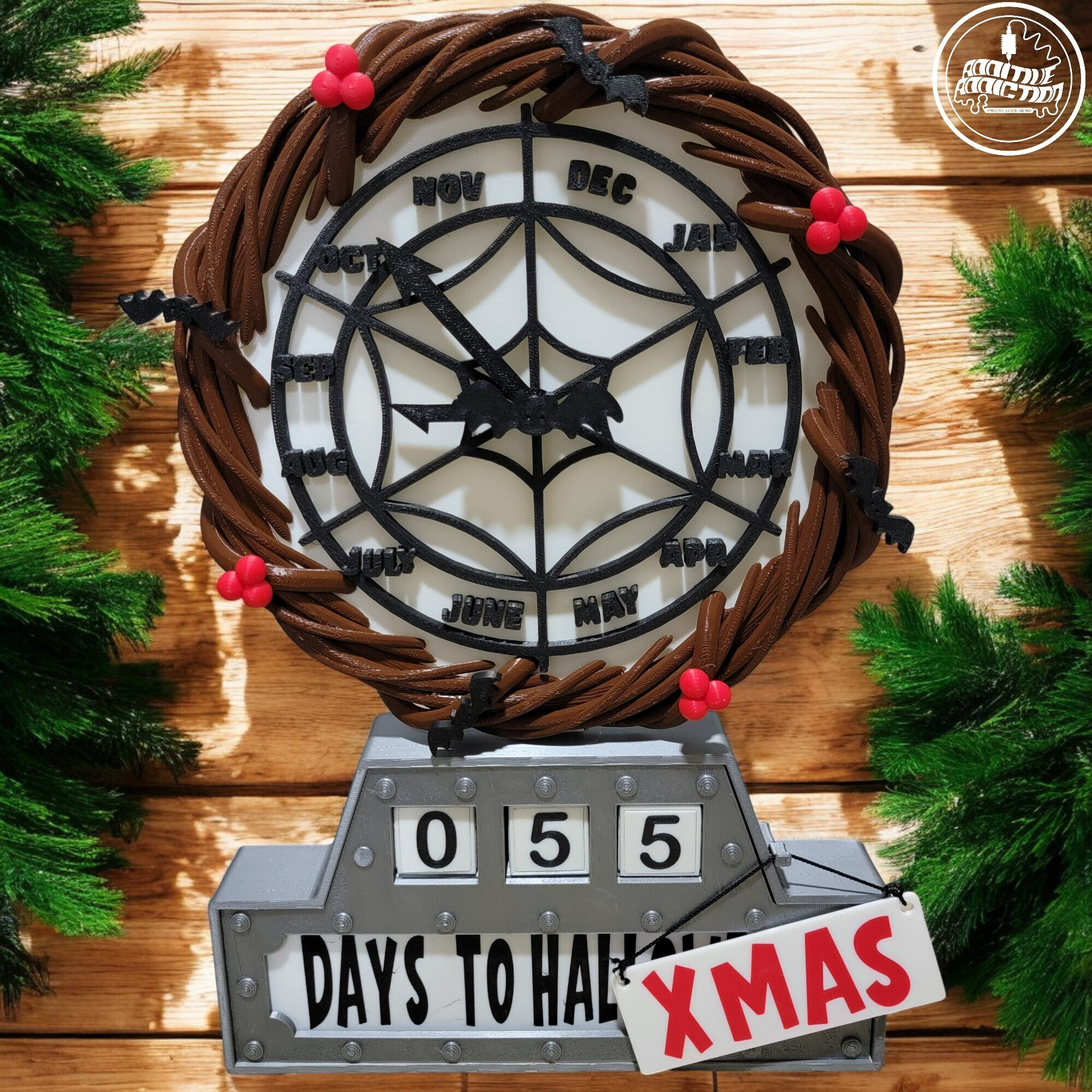 🎄 Nightmare Before Christmas Countdown Clock・ Stl File For 3D throughout Nightmare Before Christmas Countdown Clock Printable