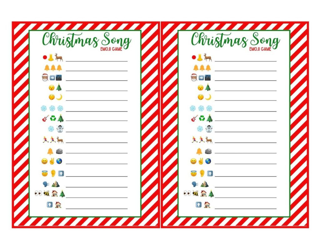 Free Christmas Emoji Game With Answers! (Free Printable) - Originalmom in Christmas Songs Printable Emoji Quiz with Answers
