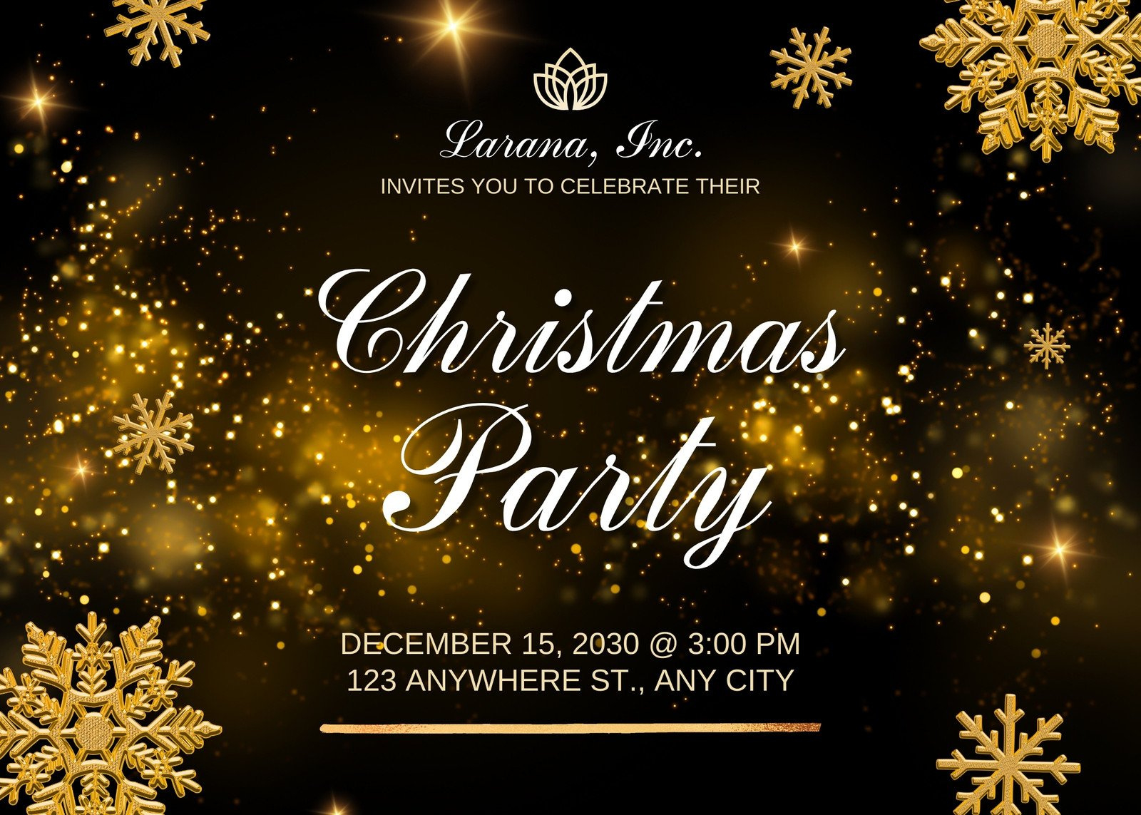 Free Christmas Party Virtual Invitation Templates | Canva with Free Printable Christmas Invites Templates