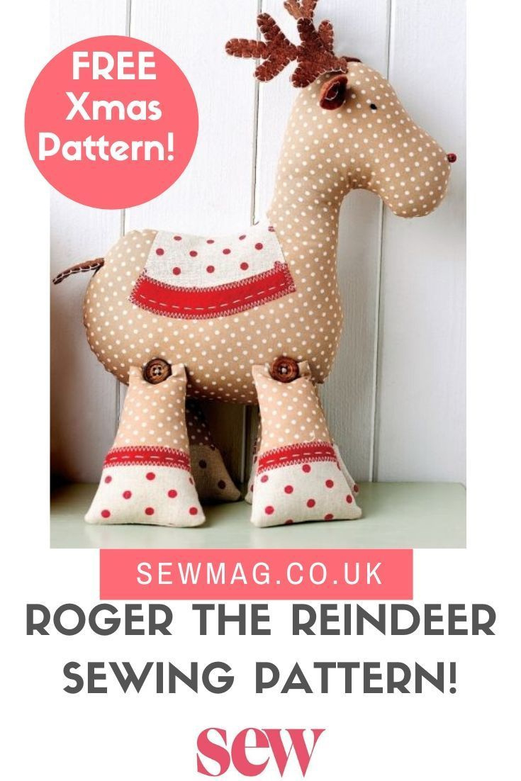 Free Christmas Reindeer Sewing Pattern regarding Free Printable Christmas Reindeer Sewing Pattern