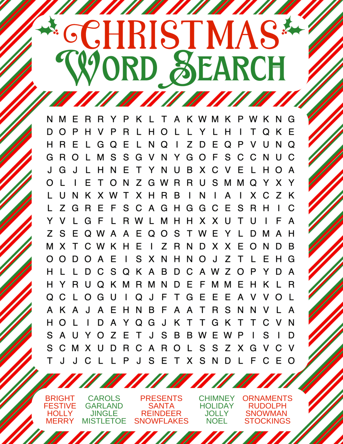 Free Christmas Word Search Printables For Kids And Adults in Free Printable Christmas Word Search Puzzles For Adults