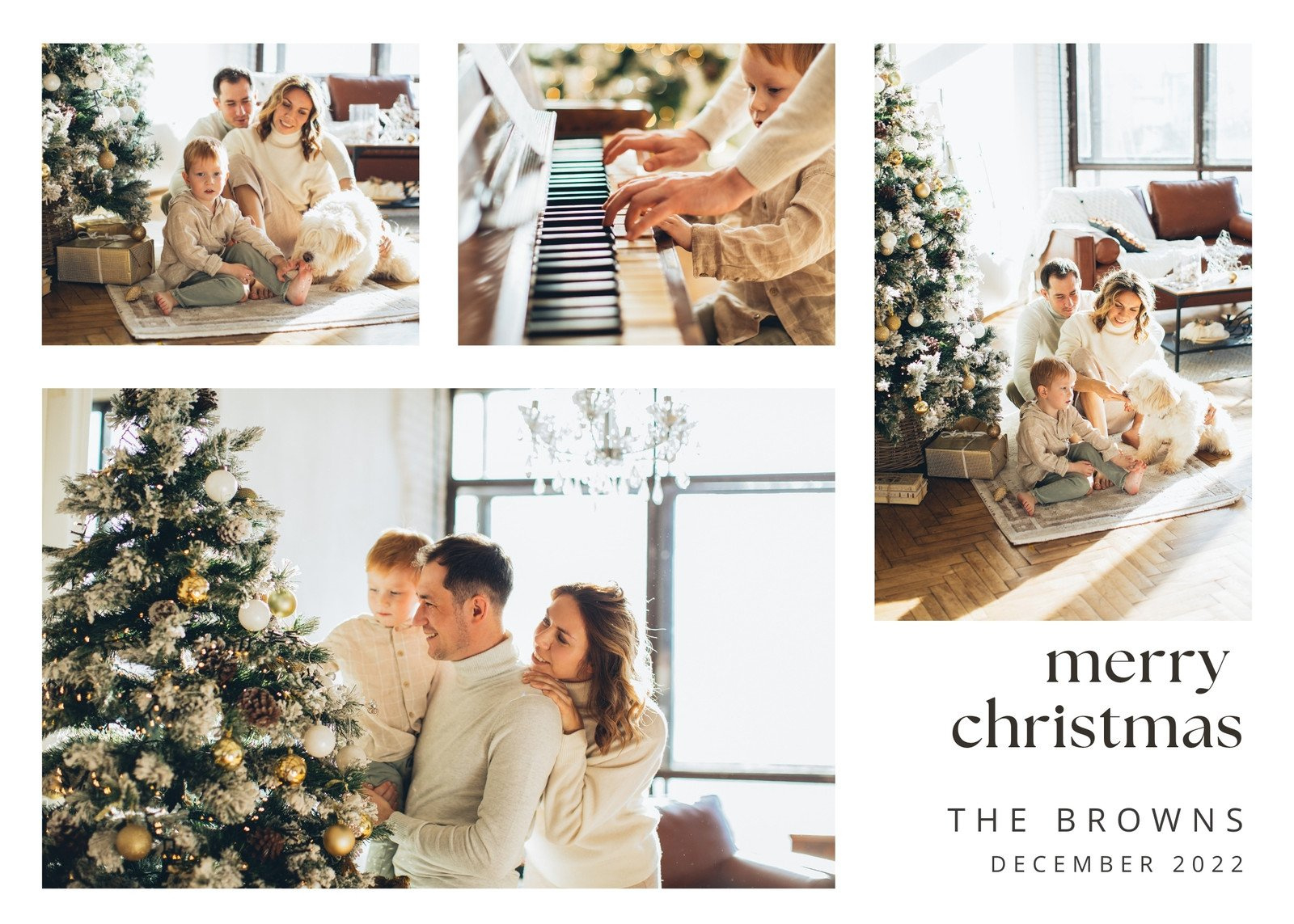 Free Custom Printable Christmas Card Templates | Canva pertaining to Free Printable Christmas Card For Husband