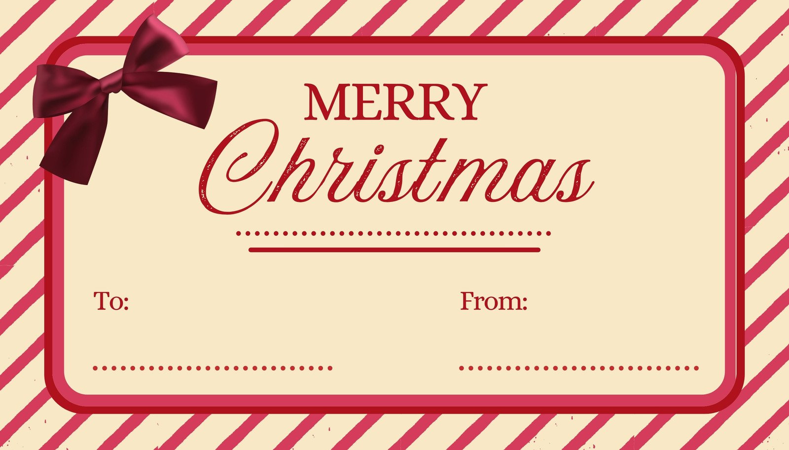 Free Custom Printable Christmas Tag Templates | Canva intended for Merry Christmas Printable Gift Tags