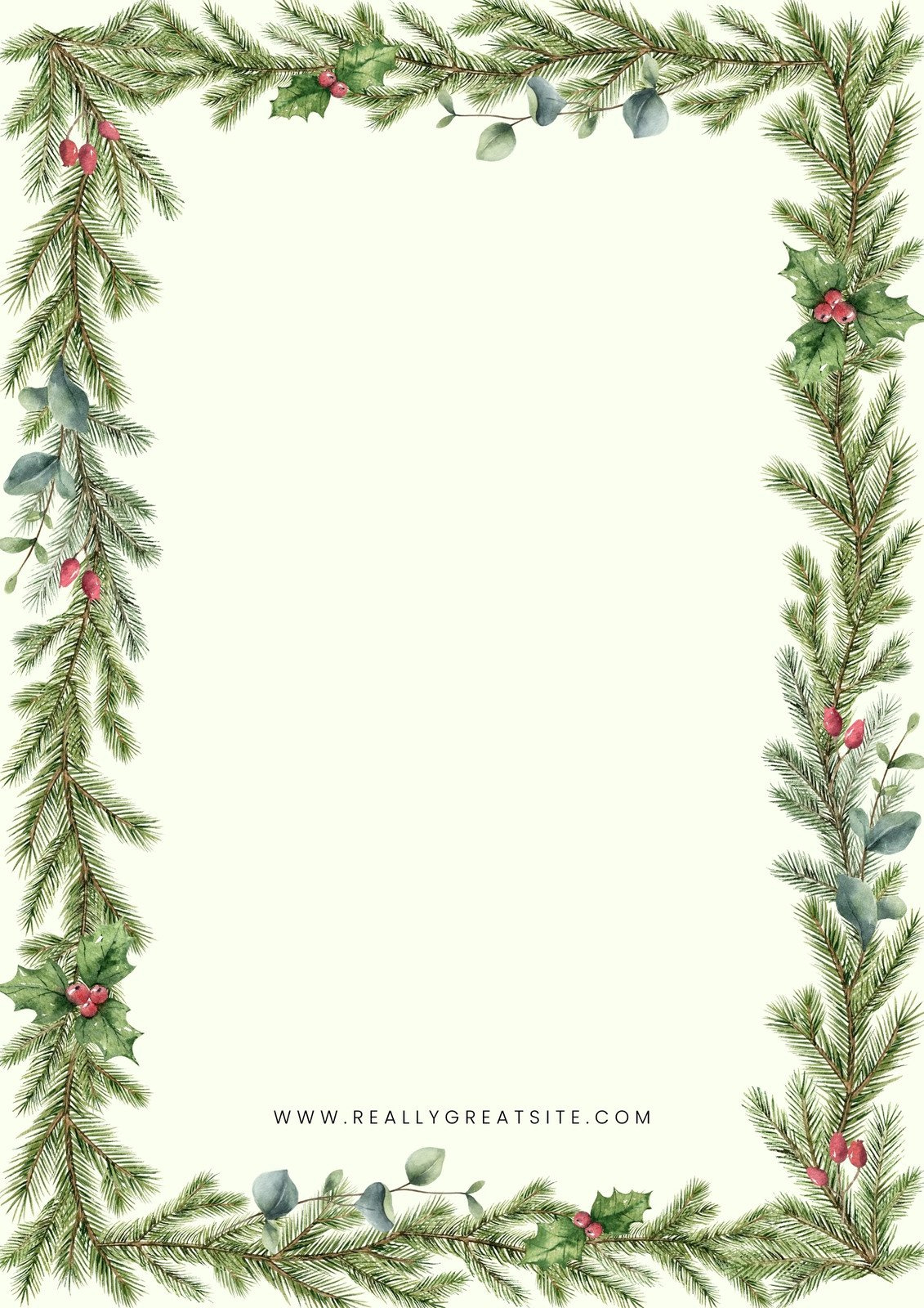 Free Customizable Christmas Page Border Templates | Canva inside Free Printable Christmas Photo Frames