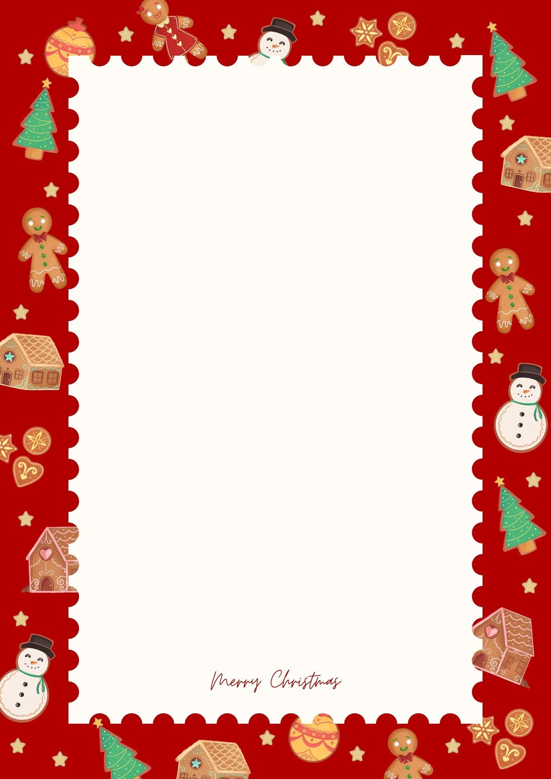 Free Customizable Christmas Page Border Templates | Canva pertaining to Printable Christmas Page Border