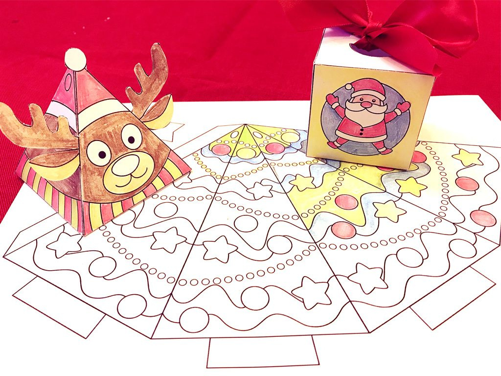 Free Printable 3-D Christmas Crafts. Teachersmag with regard to Printable 3D Christmas Crafts