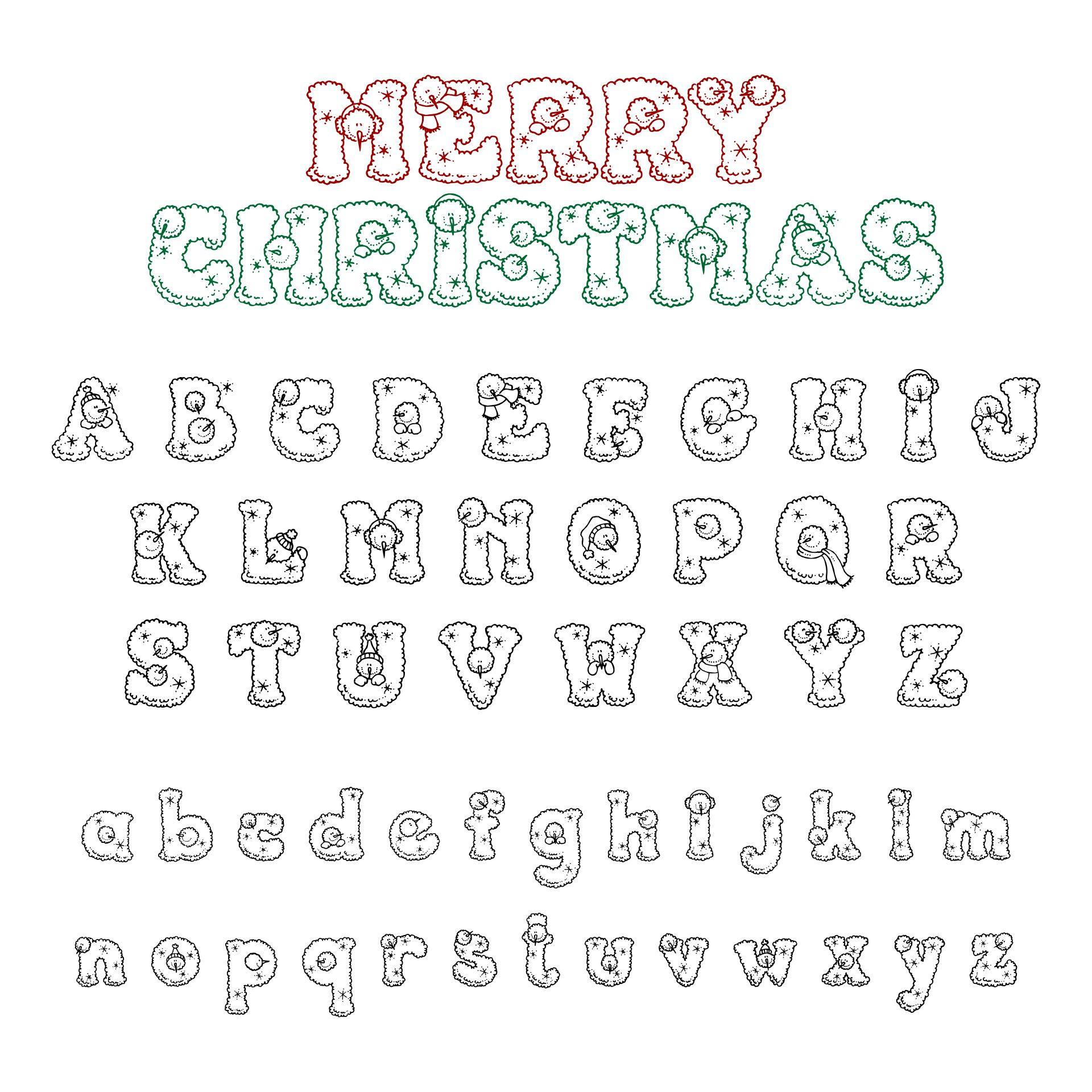 Free Printable Alphabet Letters, Printable Alphabet Letters pertaining to Merry Christmas Bubble Letters Printable
