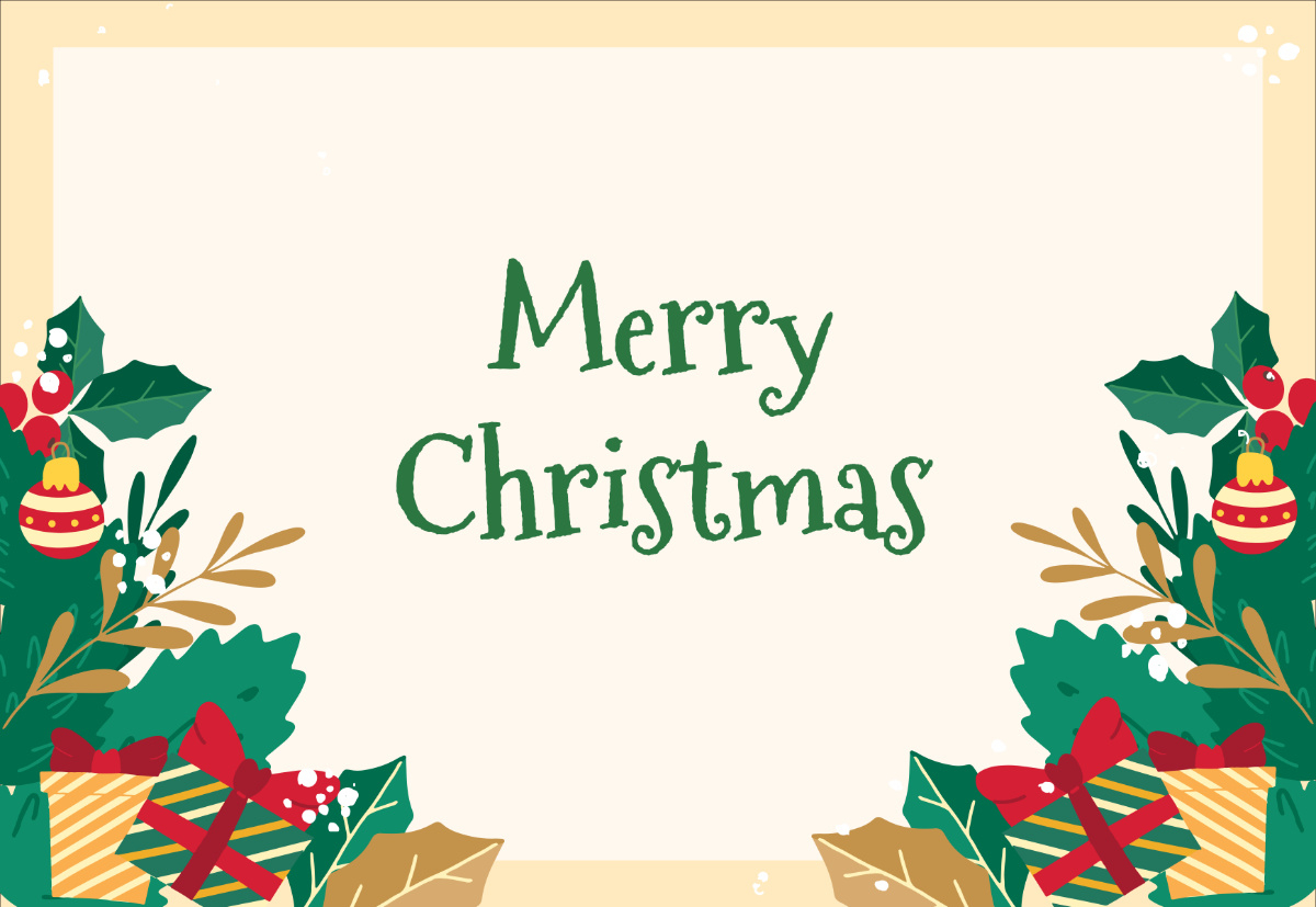 Free Printable Blank Christmas Card Template To Edit Online inside Create a Printable Christmas Card