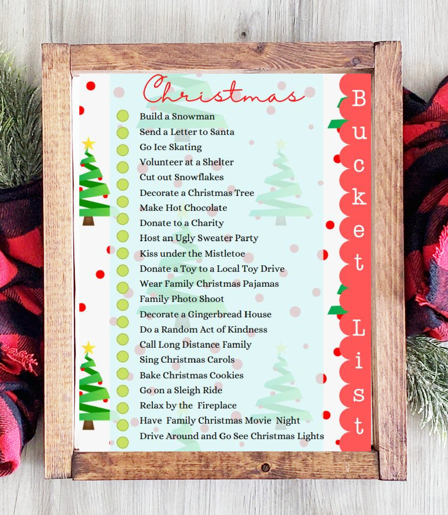 Free Printable Christmas Bucket List - Sweet Pea for Free Printable Christmas Bucket List