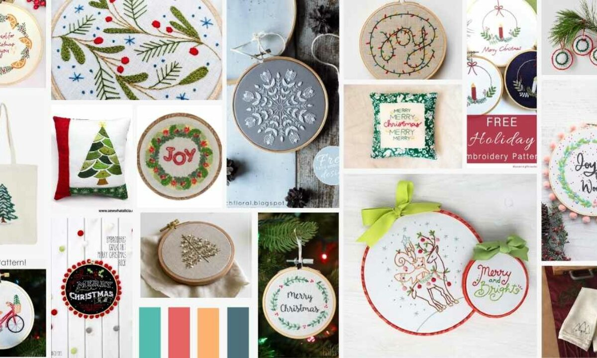 Free Printable Christmas Embroidery Patterns - Pdf&amp;#039;S &amp;amp; Tutorials regarding Free Printable Paper Pricking Patterns Christmas
