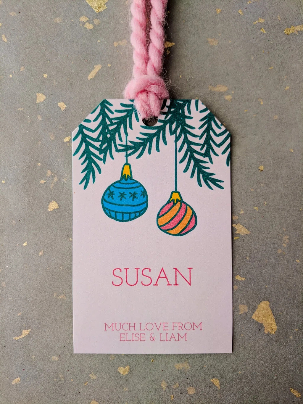 Free Printable Christmas Gift Tags In Pink - Editable - Merriment throughout Personalized Christmas Tags Printable