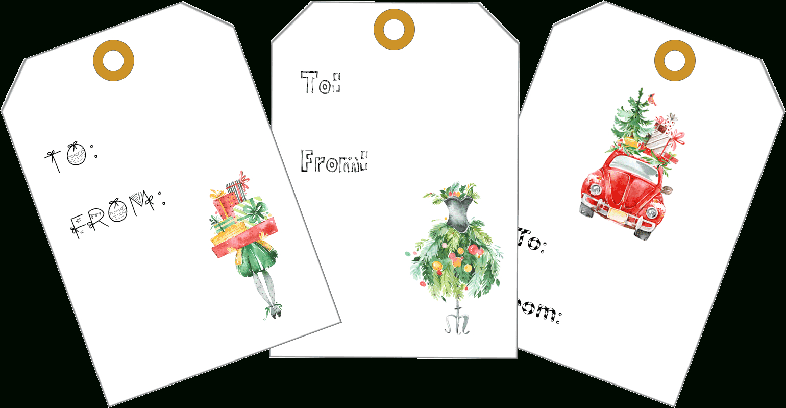 Free Printable Christmas Gift Tags To Make Your Spirits Bright intended for Free Customizable Christmas Gift Tags Printable