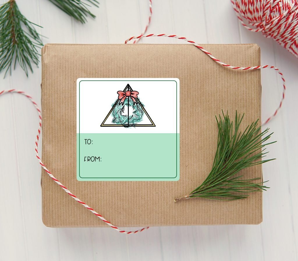 Free Printable Christmas Harry Potter Gift Tags - Pineapple Paper Co. in Harry Potter Christmas Card Printable