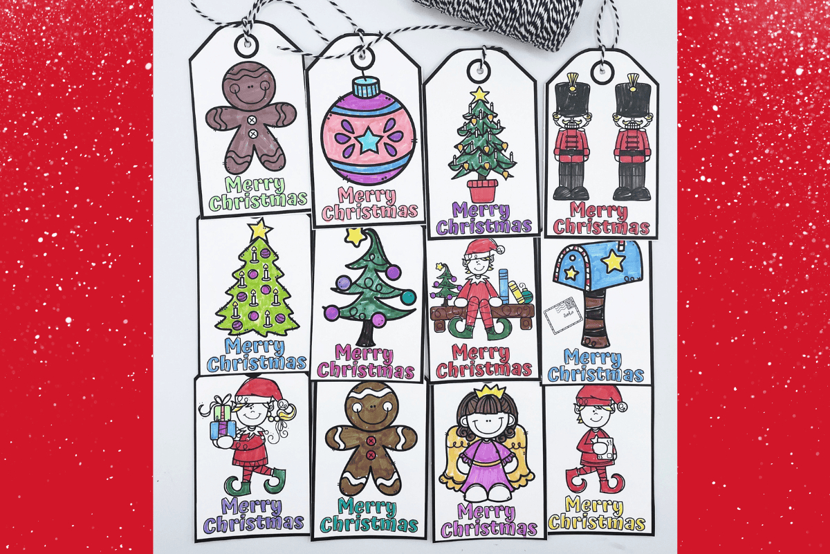Free Printable Christmas Tags To Color For Kids for Free Printable Christmas Tags To Color