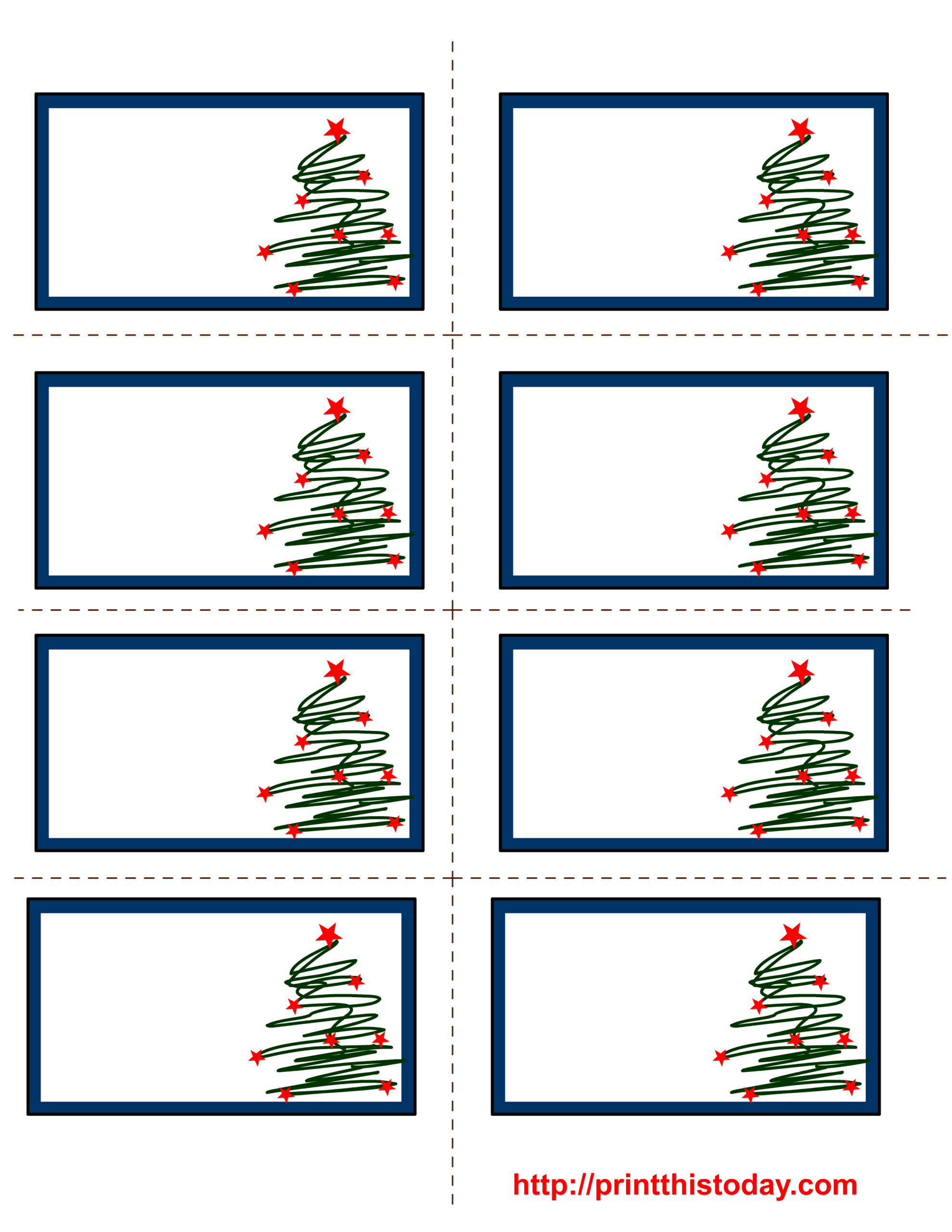 Free Printable Christmas To And From Labels for Free Printable Christmas Labels Template