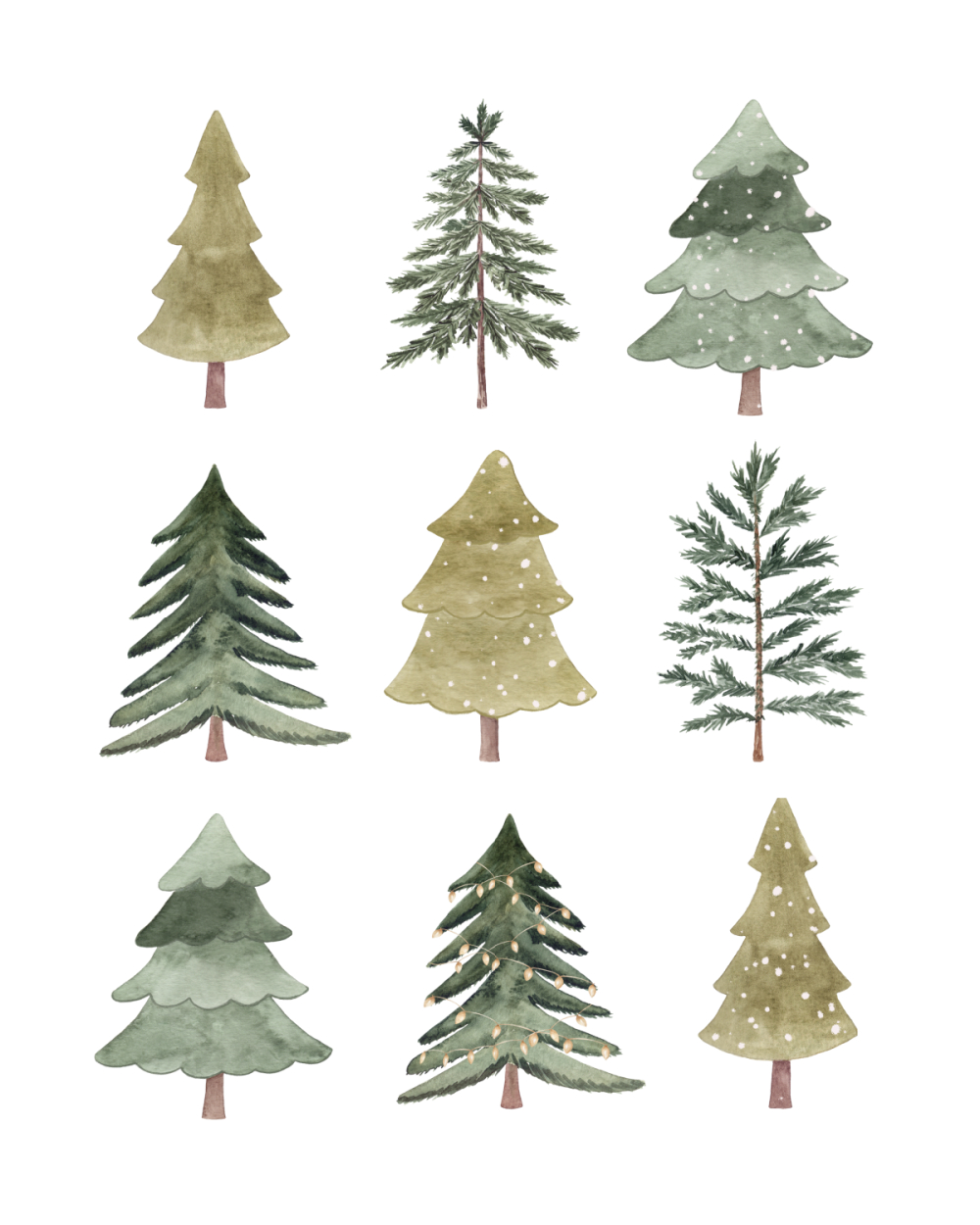 Free Printable Christmas Tree Art - Clean And Scentsible inside Cute Christmas Tree Printable