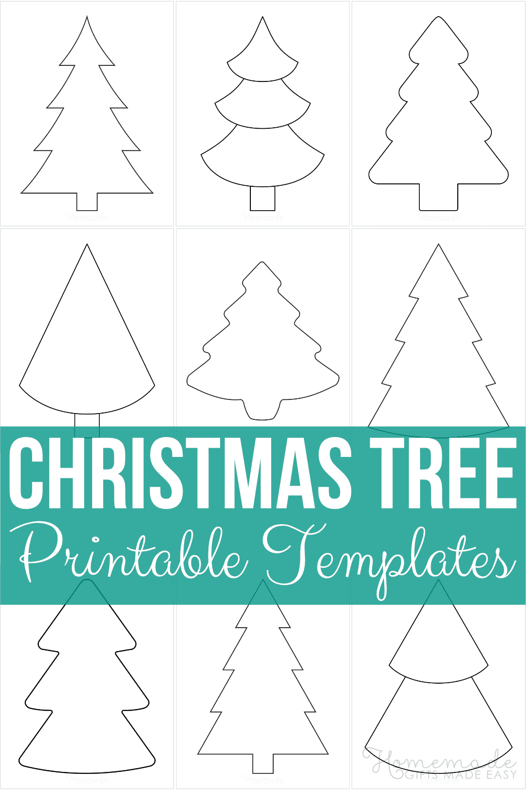 Free Printable Christmas Tree Templates And Outlines regarding Christmas Tree Silhouette Printable