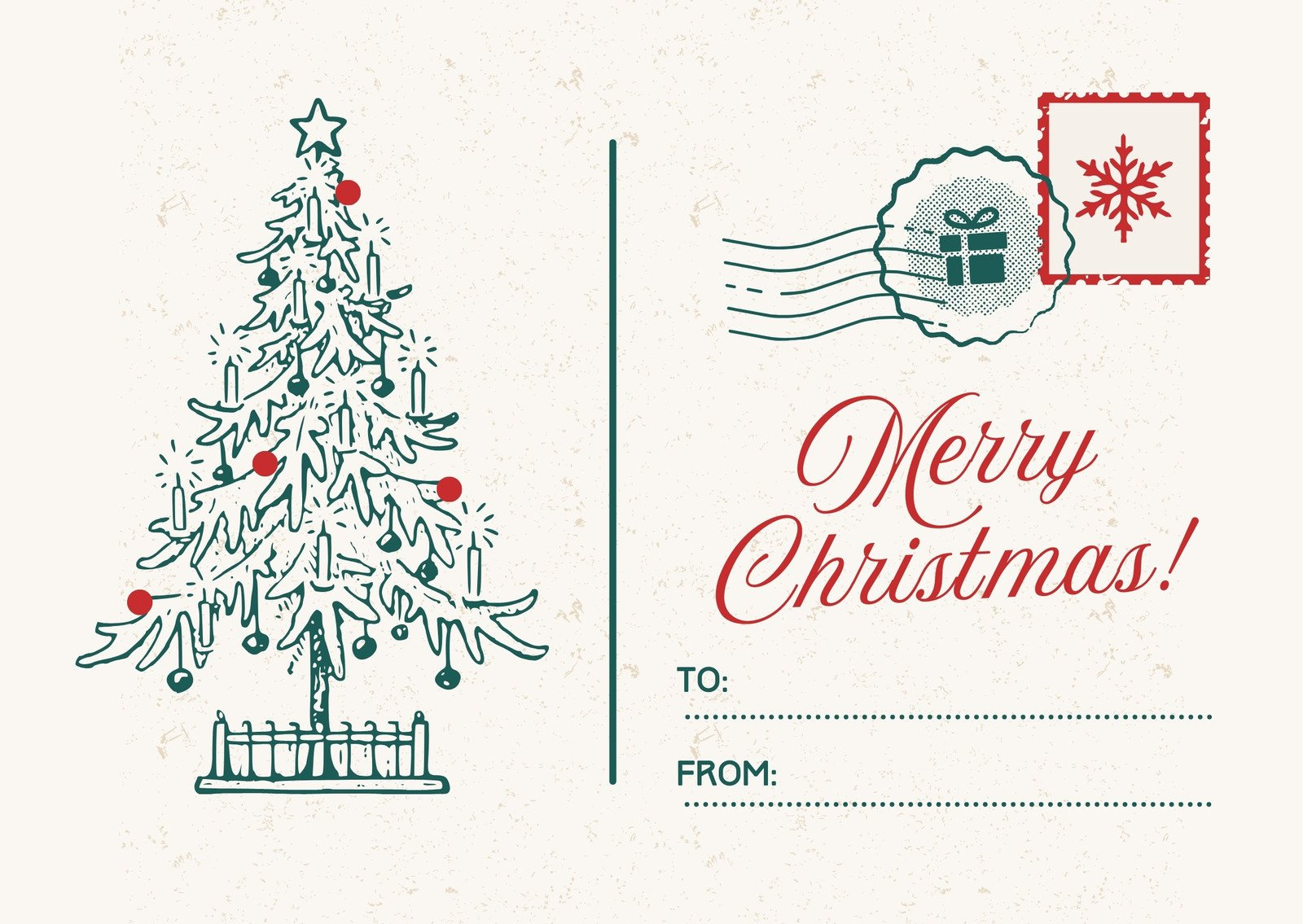 Free Printable, Customizable Holiday Card Templates | Canva within Free Printable Small Christmas Card