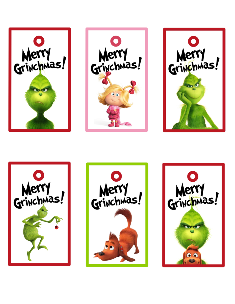 Free Printable Grinch Christmas Gift Tags | Baking You Happier with regard to Free Printable Grinch Christmas Gift Tags