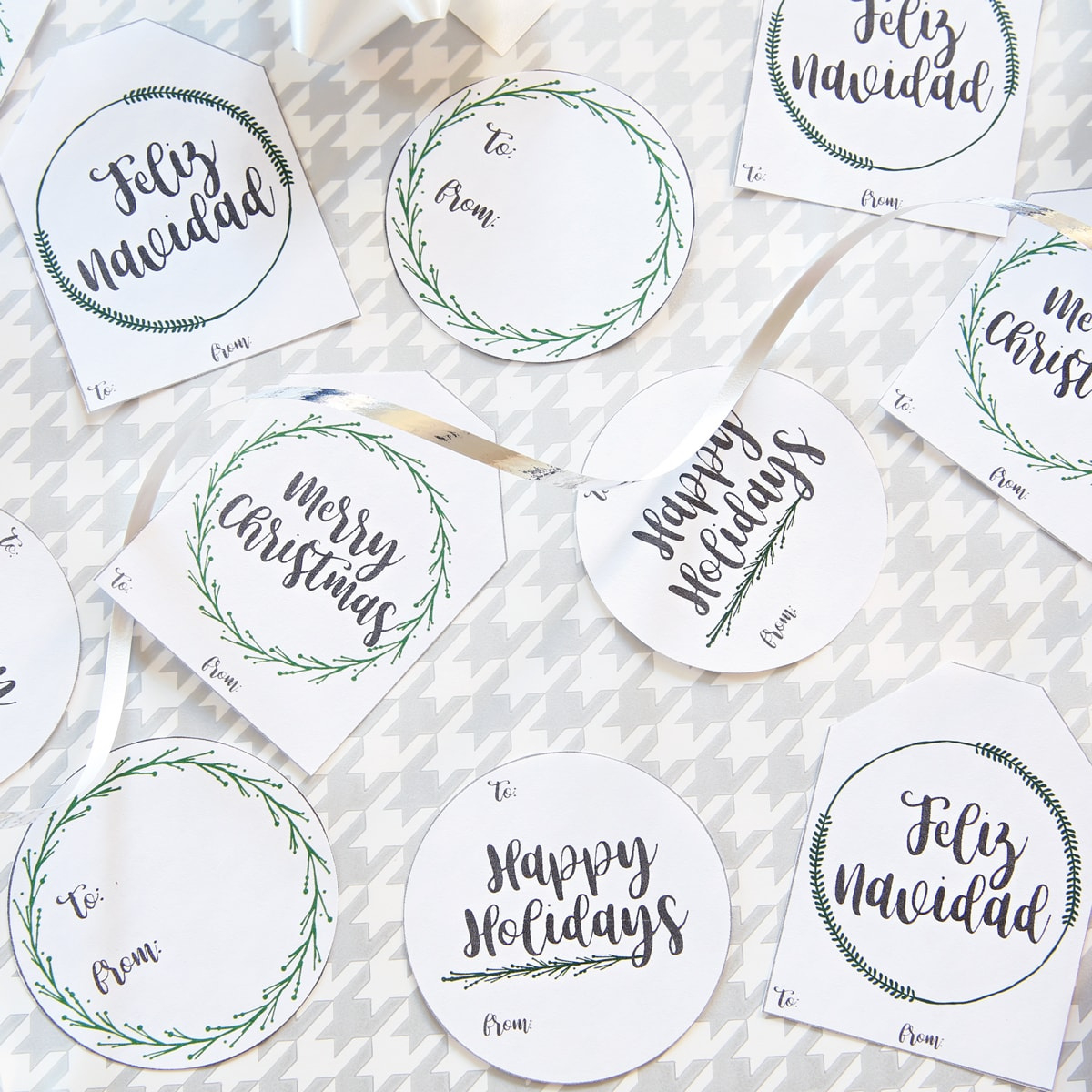 Free Printable Holiday Gift Tags | Abby Organizes with Diy Christmas Gift Tags Free Printable