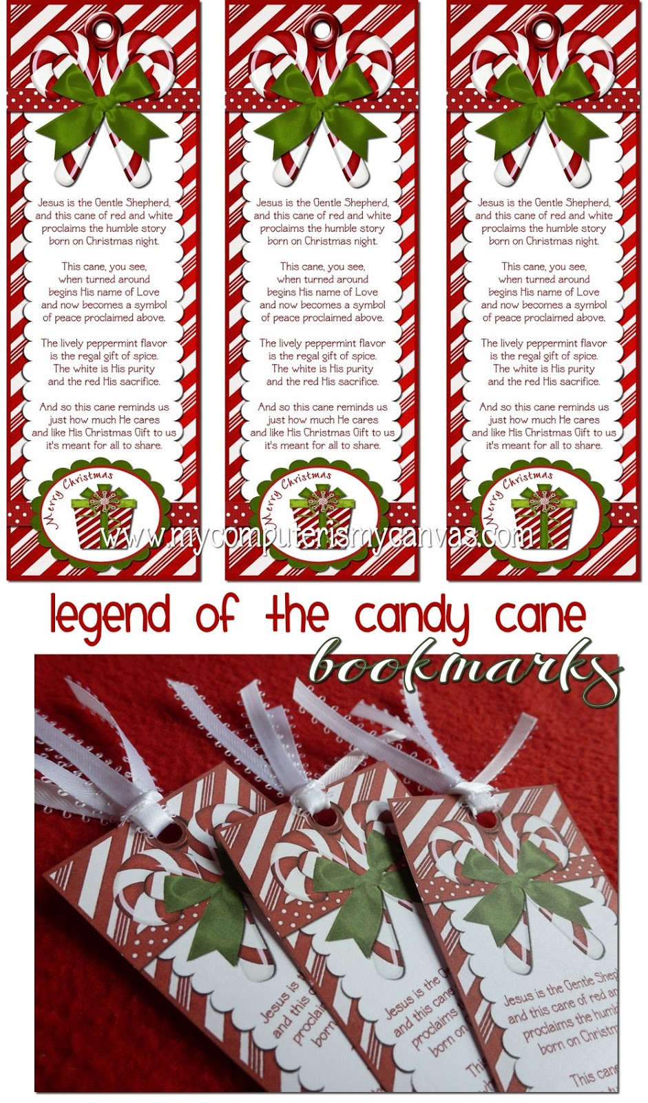 Freebie} Candy Cane Legend - My Computer Is My Canvas with Printable Christmas Candy Cane Story