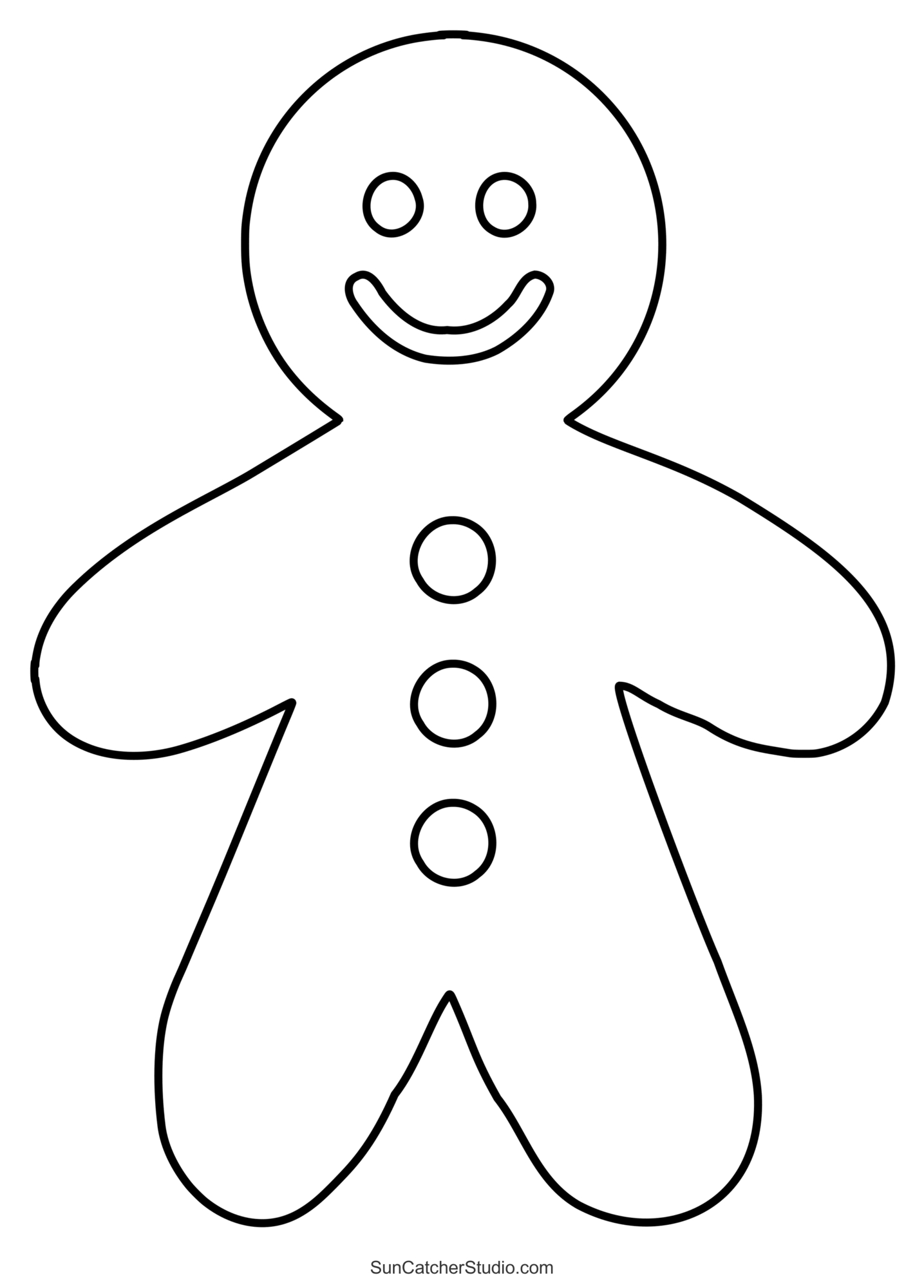 Gingerbread Man Templates (Printable Outlines And Patterns) – Free for Printable Christmas Gingerbread Man
