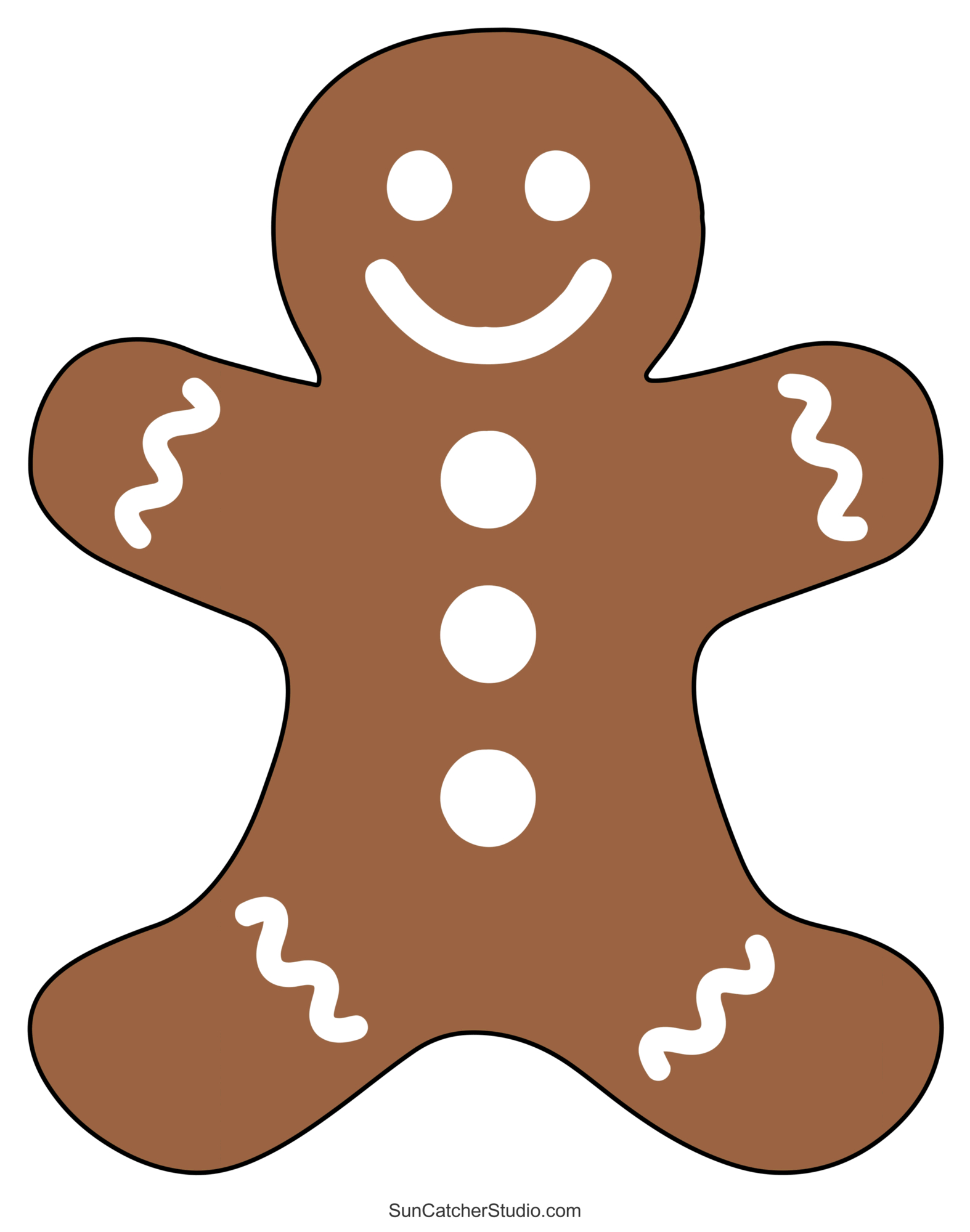 Gingerbread Man Templates (Printable Outlines And Patterns) – Free throughout Printable Christmas Gingerbread Man