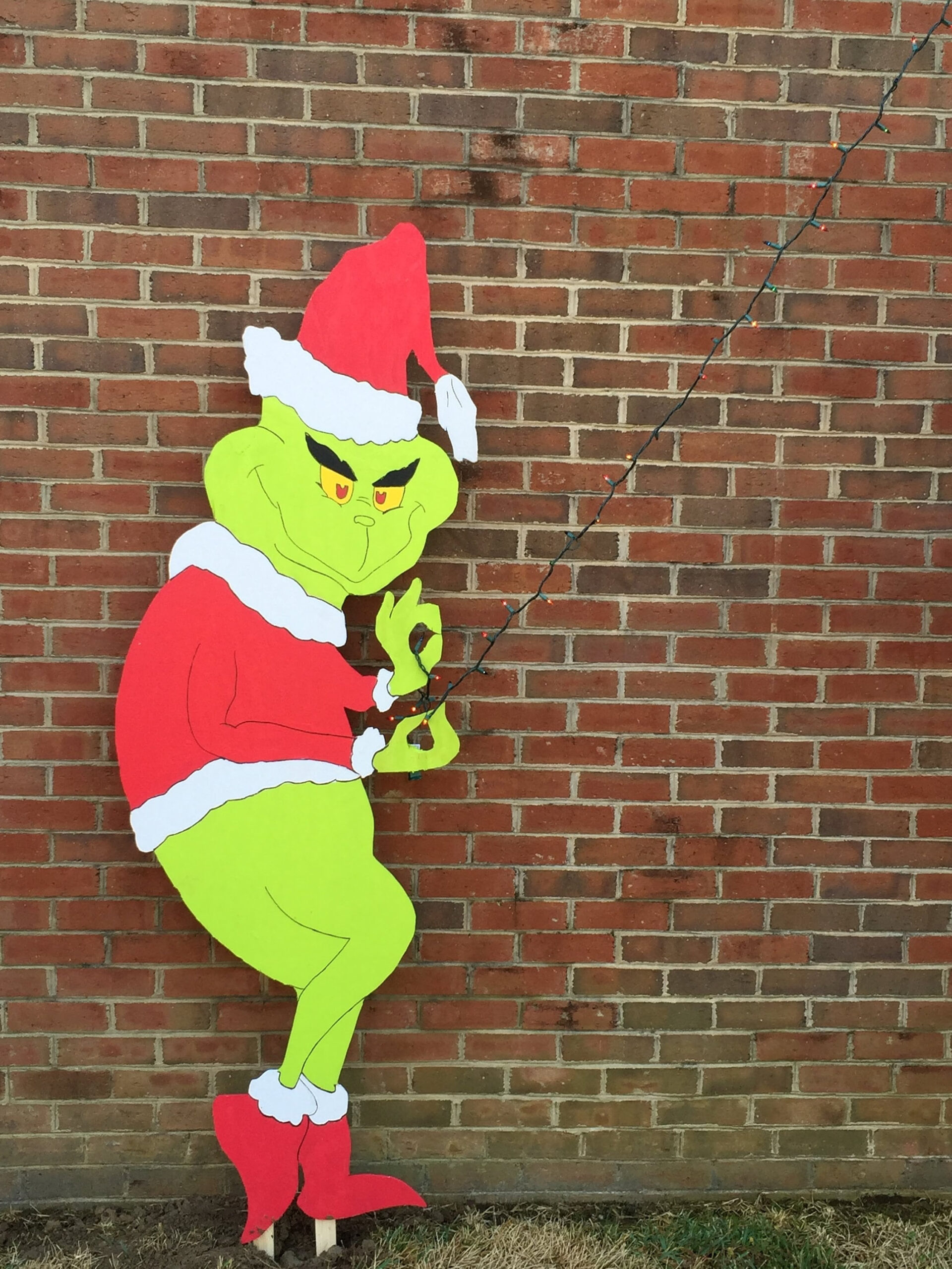 Grinch Stealing Lights Template - Etsy intended for Grinch Stealing Christmas Lights Printable Template