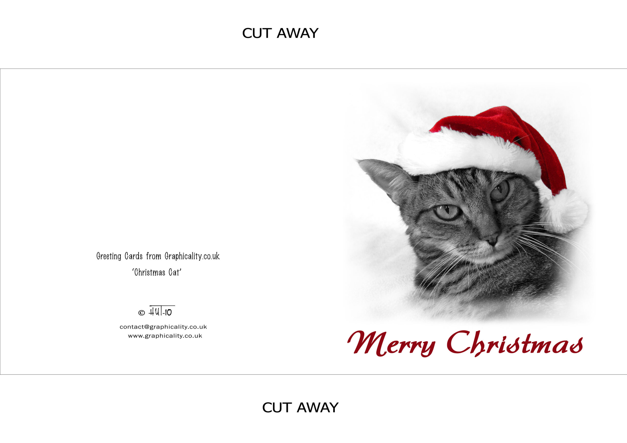 H.u.taylor - Greeting Cards in Printable Cat Christmas Card