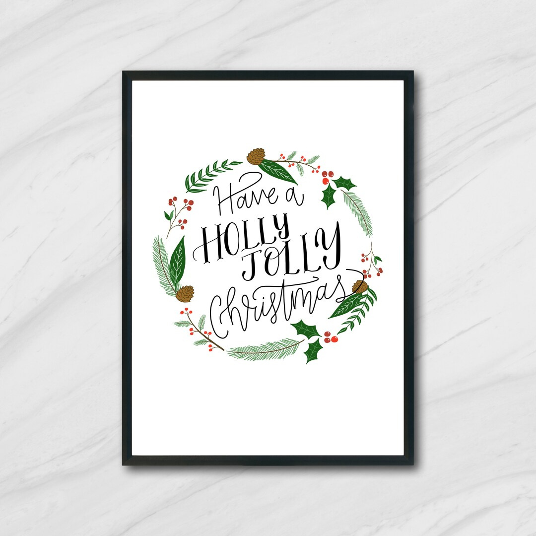 Have A Holly Jolly Christmas Song Lyrics Weihnachten Printable in Holly Jolly Christmas Lyrics Printable