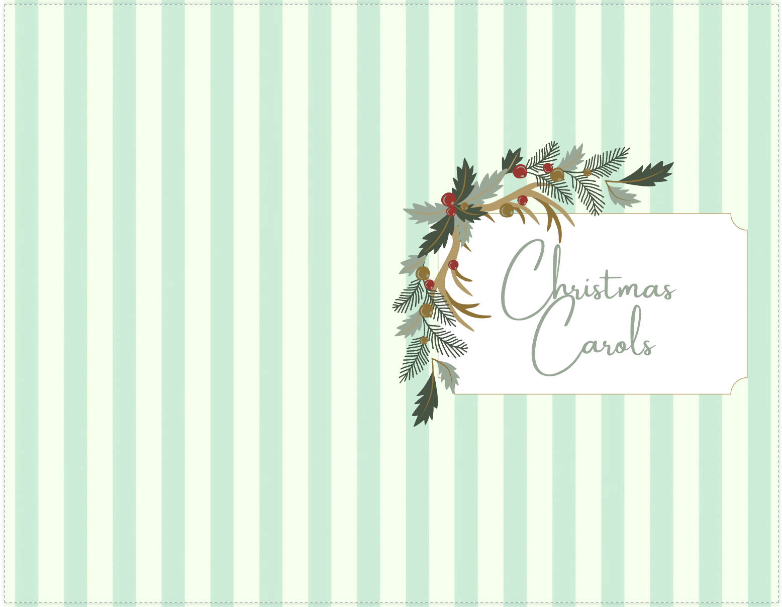 How To Make A Free Caroling Booklet With A Christmas Carols Pdf - throughout Printable Christmas Carols Booklet