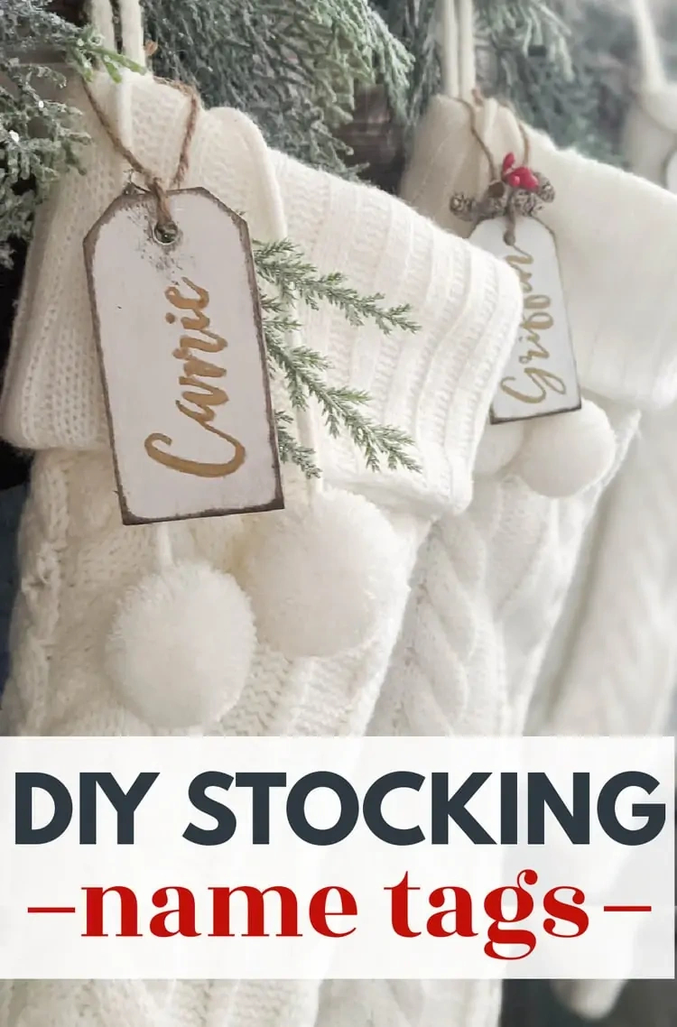 How To Make Beautiful Diy Stocking Name Tags in Christmas Stocking Name Tags Printable
