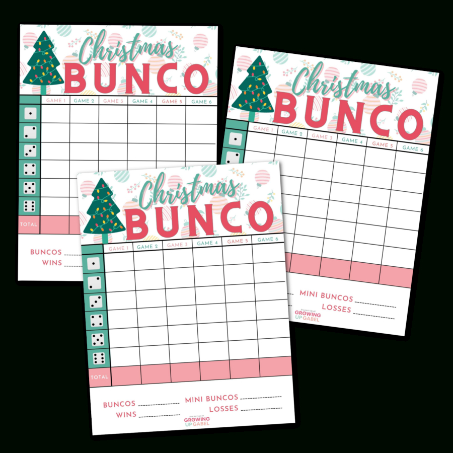 Jingle All The Bunco Way With A Delightful Christmas Bunco Set regarding Free Printable Christmas Bunco Sheets