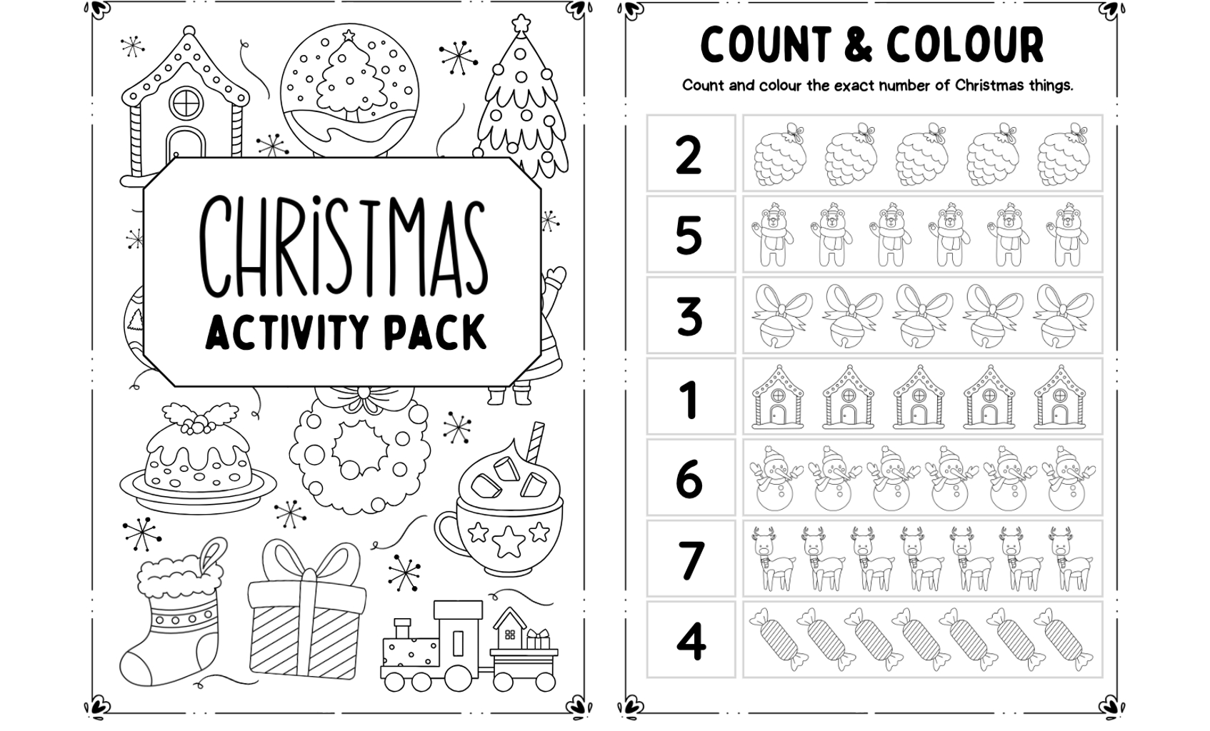 Kids&amp;#039; Christmas Activities: Free Printable Activity Booklet throughout Free Printable Christmas Activity Booklet