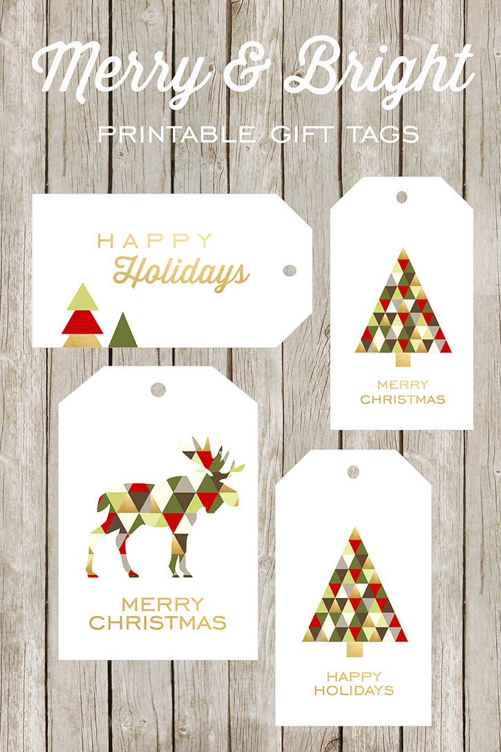 Labels With String Personalized Merry &amp;amp; Bright Gift Tags (24 Pack with Personalized Printable Gift Tags Christmas