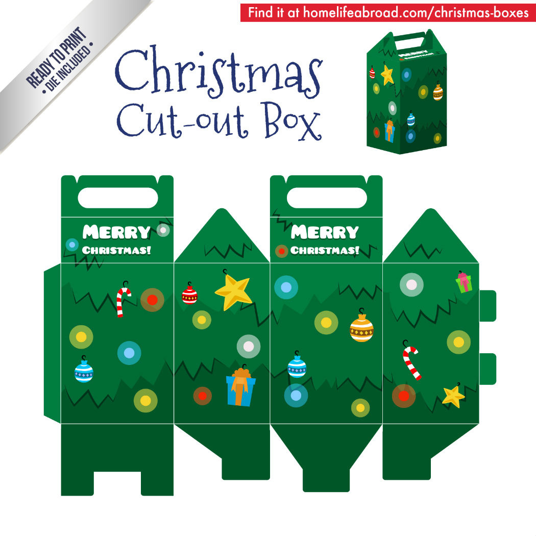 Mega Collection Of 38 Diy Christmas Boxes With Downloadable within Free Printable Christmas Boxes