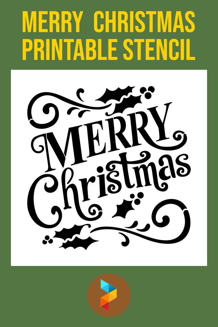 Merry Christmas Stencil - 15 Free Pdf Printables | Printablee throughout Free Printable Merry Christmas Stencils