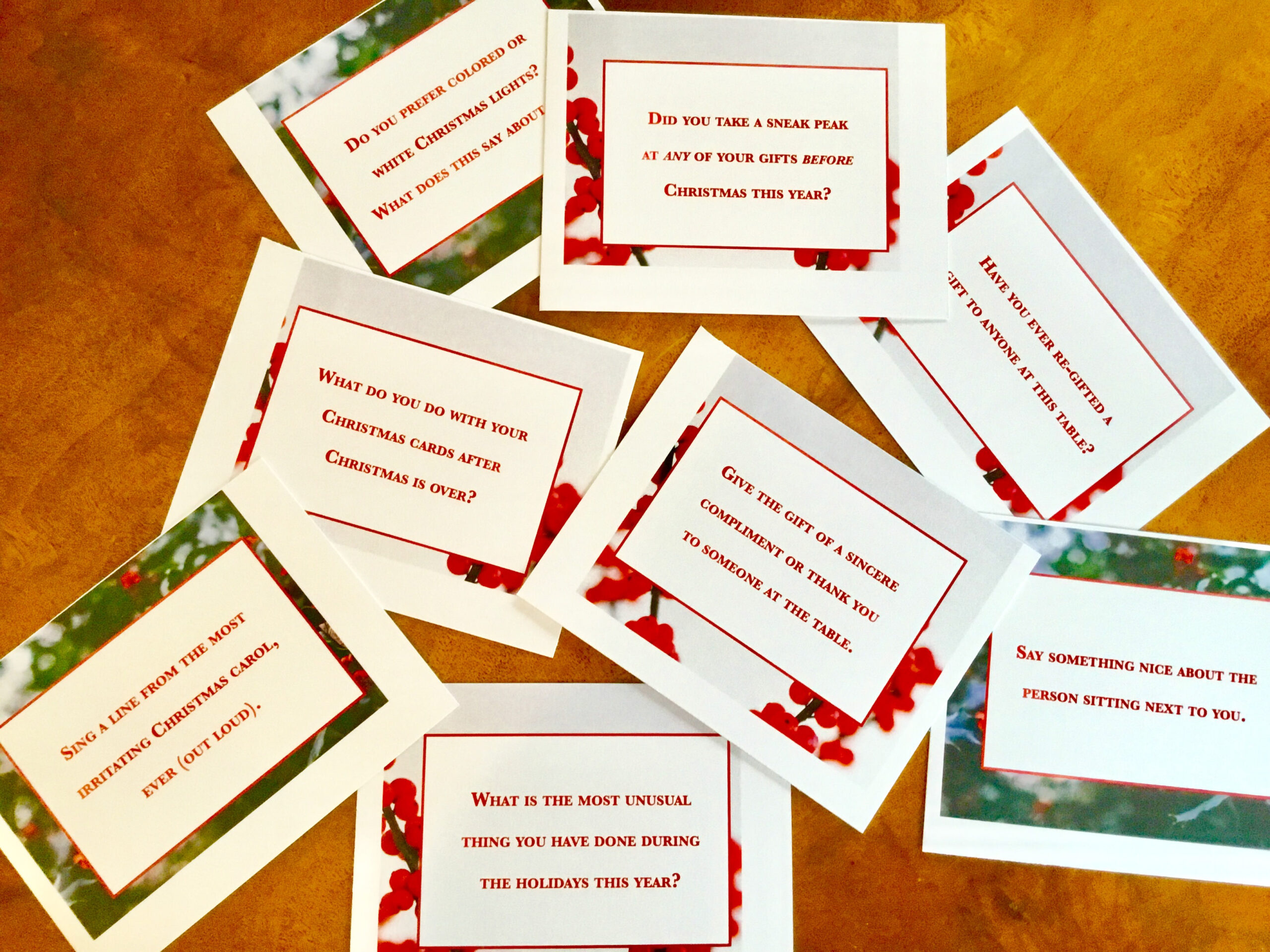 My Gift To You: Free Christmas Conversation Cards - May Patterson pertaining to Free Printable Christmas Conversation Starters