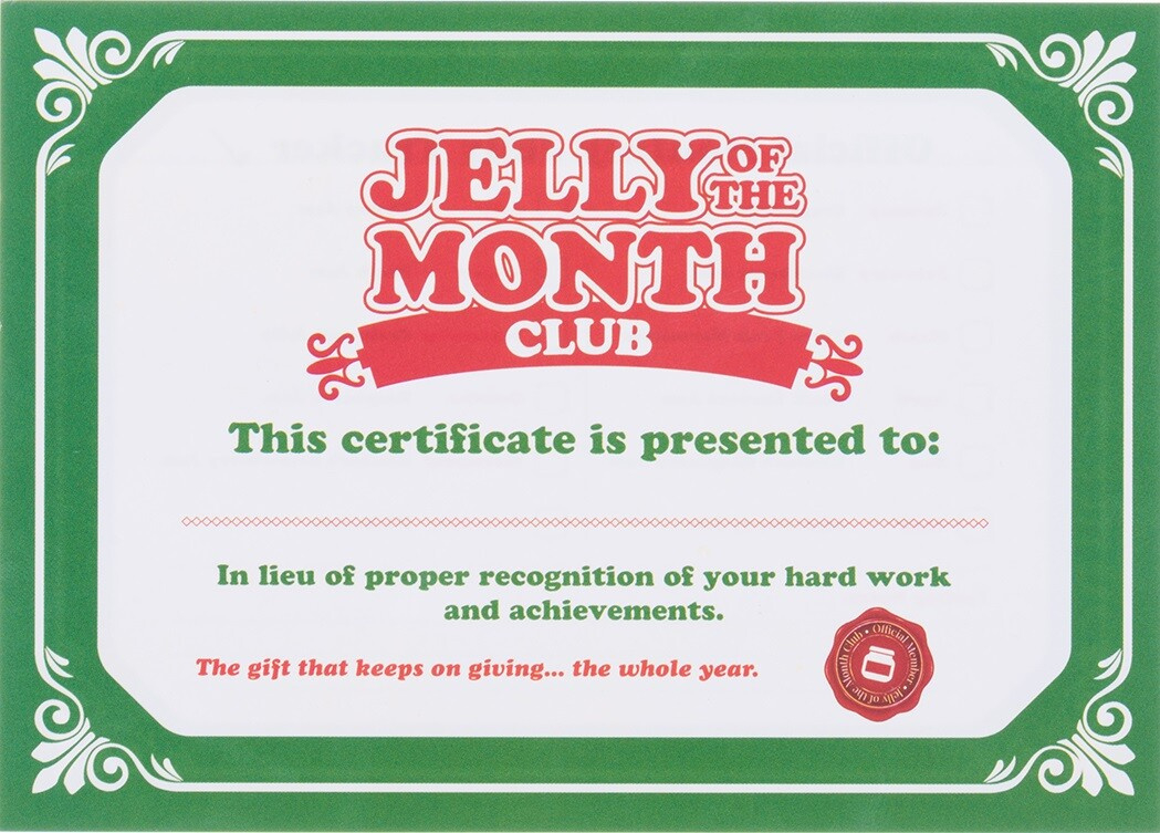 National Lampoon&amp;#039;S Christmas Vacation Jelly Of The Month Club regarding Christmas Vacation Jelly Of The Month Club Certificate Printable