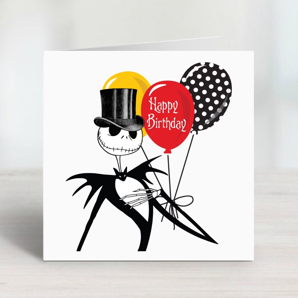 Nightmare Before Christmas Jack Skellington Birthday Card | Ebay for Nightmare Before Christmas Printable Birthday Card